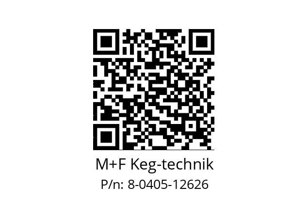   M+F Keg-technik 8-0405-12626