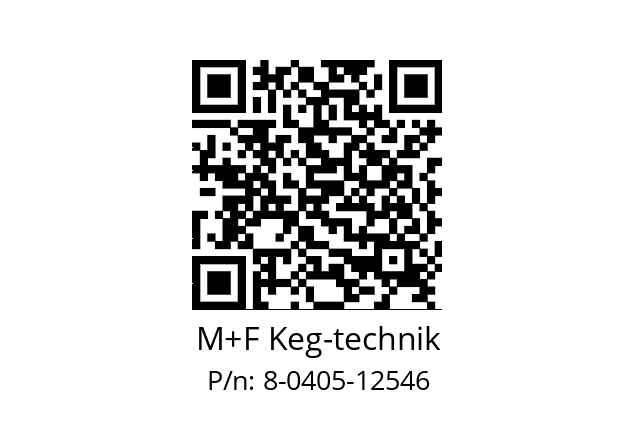   M+F Keg-technik 8-0405-12546