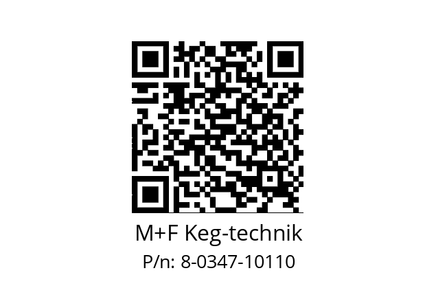   M+F Keg-technik 8-0347-10110