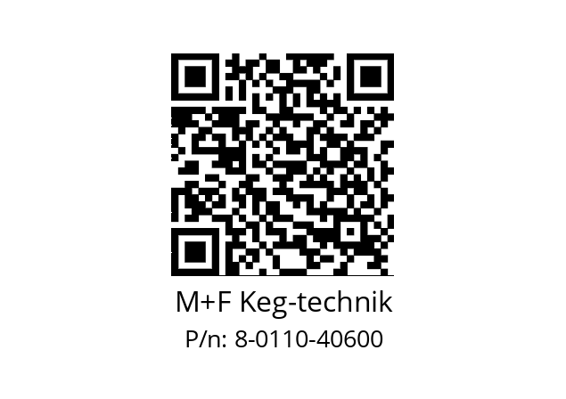   M+F Keg-technik 8-0110-40600