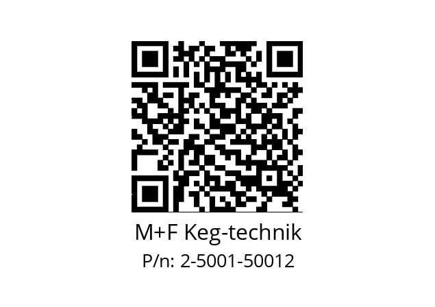   M+F Keg-technik 2-5001-50012