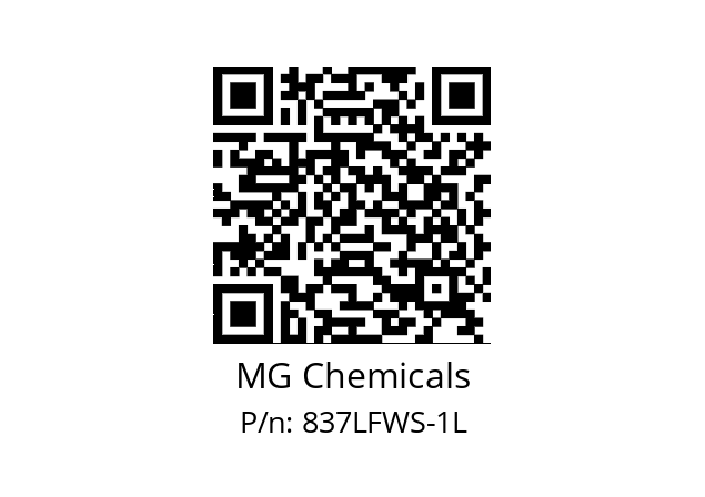   MG Chemicals 837LFWS-1L