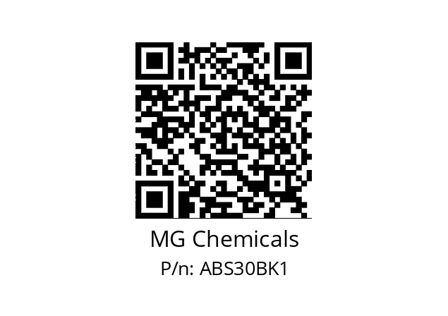   MG Chemicals ABS30BK1