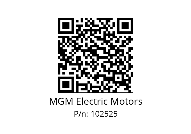   MGM Electric Motors 102525