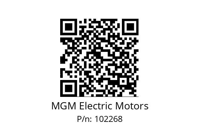   MGM Electric Motors 102268