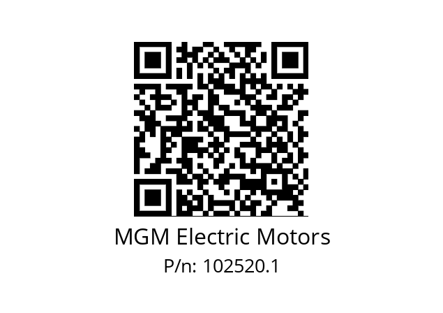   MGM Electric Motors 102520.1