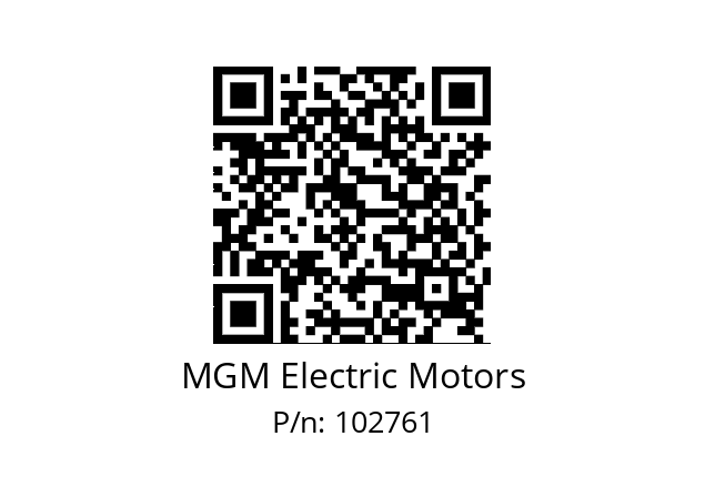   MGM Electric Motors 102761