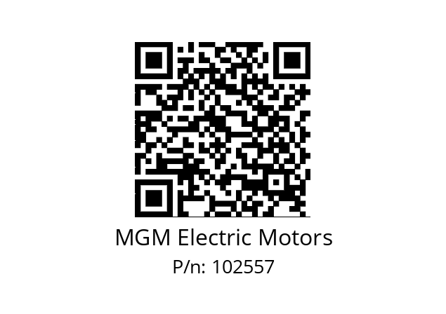   MGM Electric Motors 102557