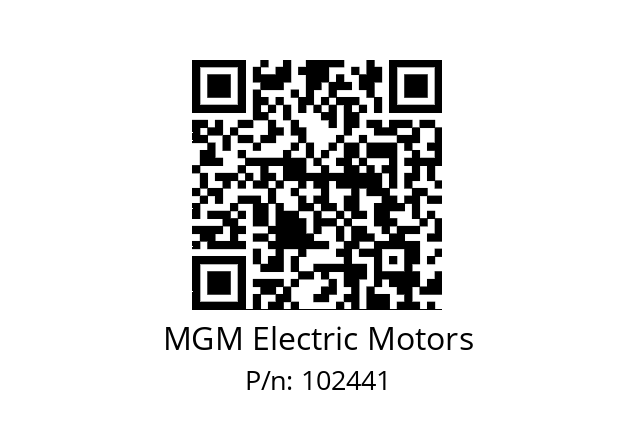   MGM Electric Motors 102441