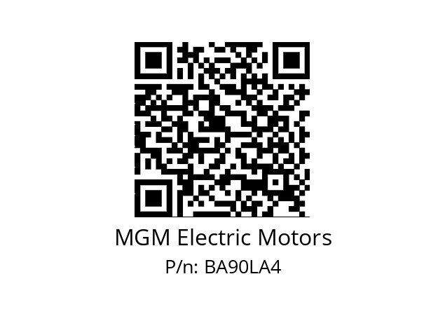   MGM Electric Motors BA90LA4