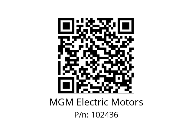   MGM Electric Motors 102436