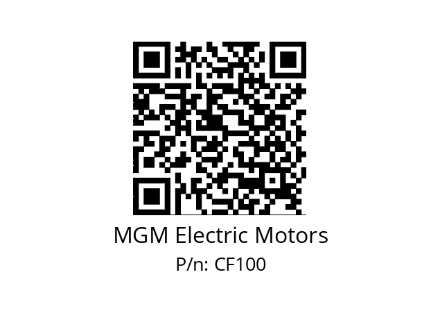   MGM Electric Motors CF100