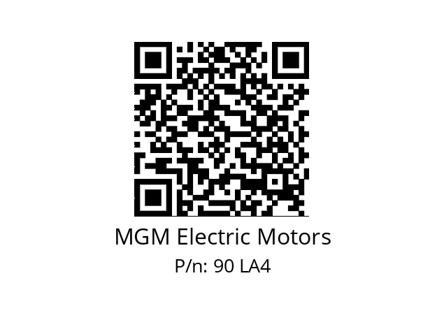   MGM Electric Motors 90 LA4