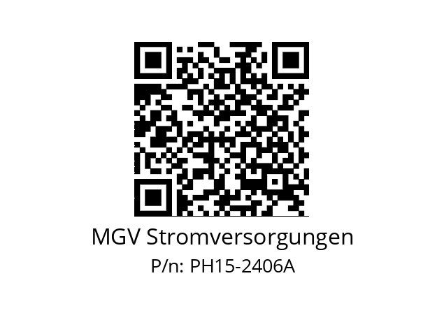   MGV Stromversorgungen PH15-2406A