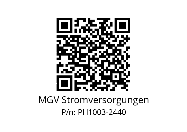   MGV Stromversorgungen PH1003-2440