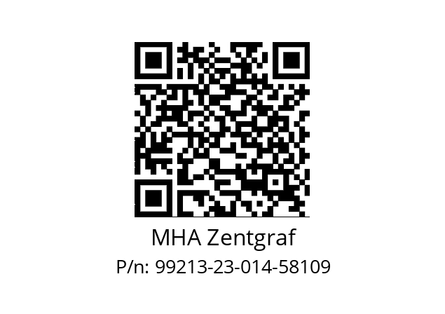   MHA Zentgraf 99213-23-014-58109