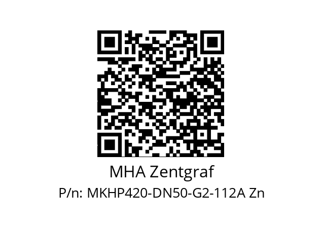   MHA Zentgraf MKHP420-DN50-G2-112A Zn