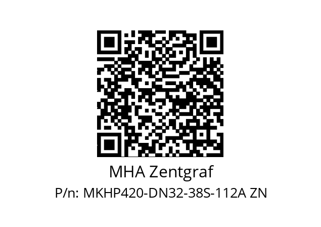   MHA Zentgraf MKHP420-DN32-38S-112A ZN