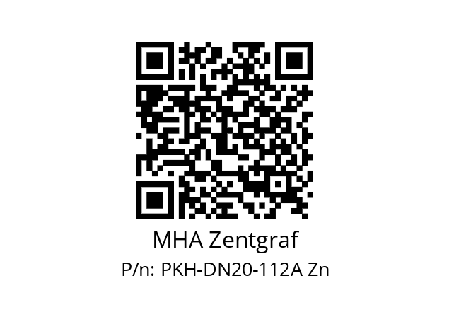   MHA Zentgraf PKH-DN20-112A Zn