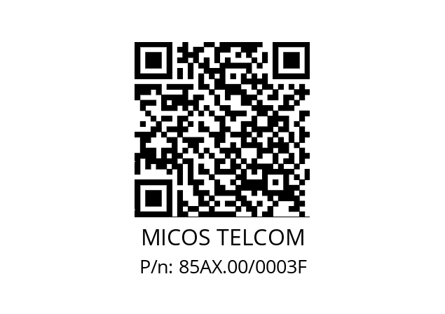   MICOS TELCOM 85AX.00/0003F