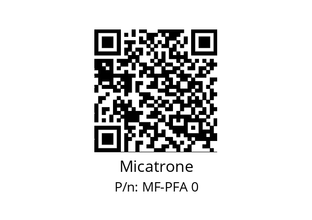   Micatrone MF-PFA 0