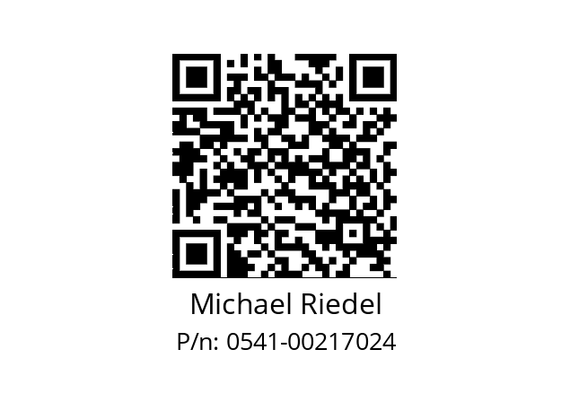   Michael Riedel 0541-00217024