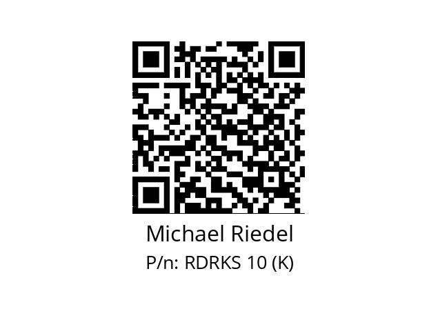   Michael Riedel RDRKS 10 (K)