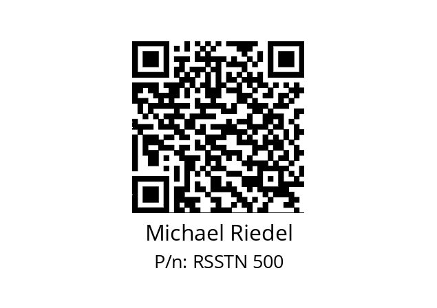   Michael Riedel RSSTN 500