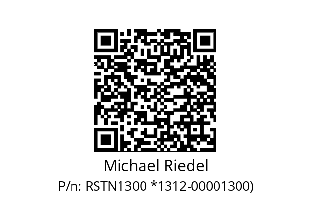   Michael Riedel RSTN1300 *1312-00001300)