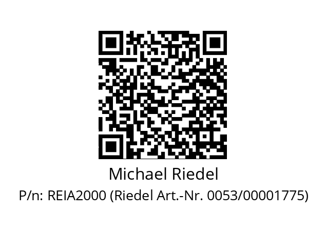   Michael Riedel REIA2000 (Riedel Art.-Nr. 0053/00001775)