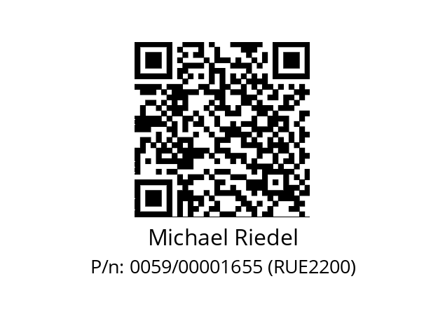   Michael Riedel 0059/00001655 (RUE2200)