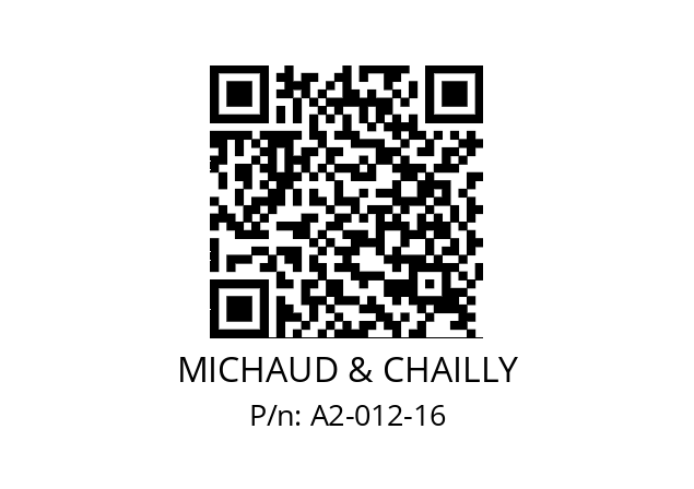   MICHAUD & CHAILLY A2-012-16