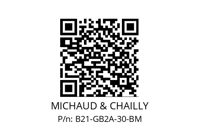   MICHAUD & CHAILLY B21-GB2A-30-BM