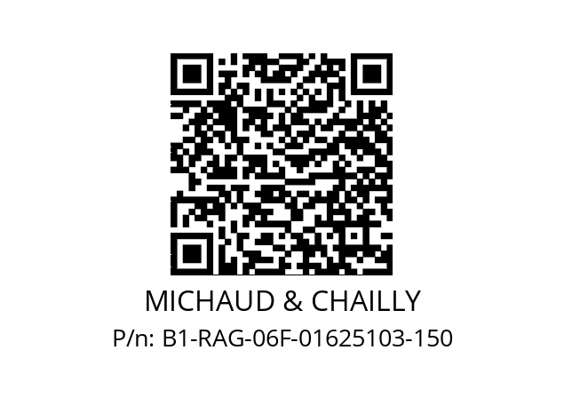   MICHAUD & CHAILLY B1-RAG-06F-01625103-150