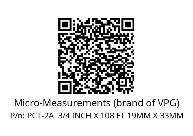   Micro-Measurements (brand of VPG) PCT-2A  3/4 INCH X 108 FT 19MM X 33MM