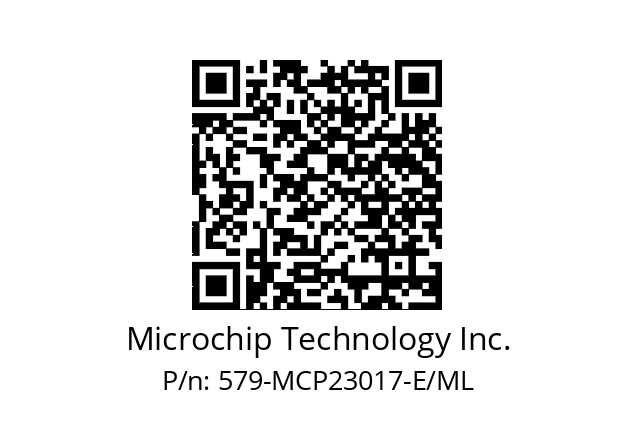   Microchip Technology Inc. 579-MCP23017-E/ML