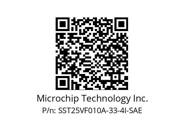   Microchip Technology Inc. SST25VF010A-33-4I-SAE