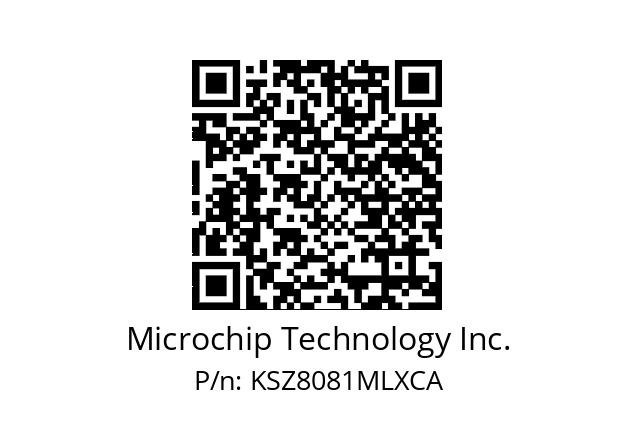   Microchip Technology Inc. KSZ8081MLXCA