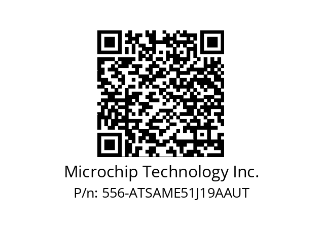   Microchip Technology Inc. 556-ATSAME51J19AAUT