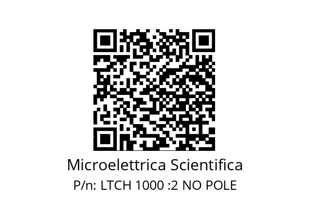   Microelettrica Scientifica LTCH 1000 :2 NO POLE