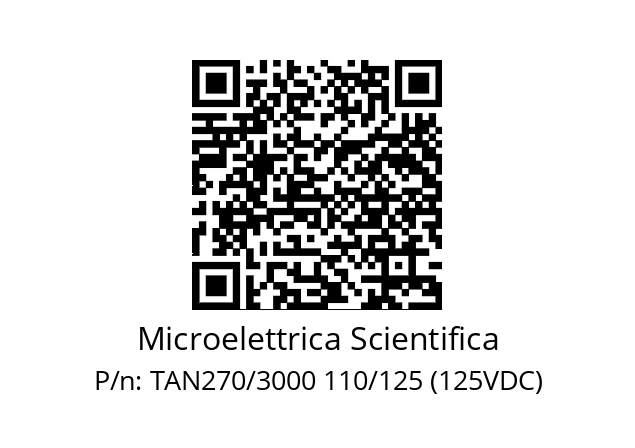   Microelettrica Scientifica TAN270/3000 110/125 (125VDC)