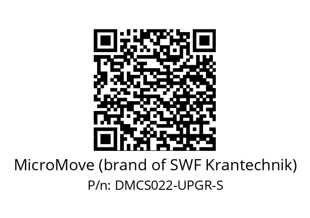   MicroMove (brand of SWF Krantechnik) DMCS022-UPGR-S