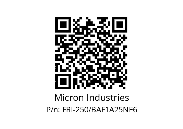   Micron Industries FRI-250/BAF1A25NE6