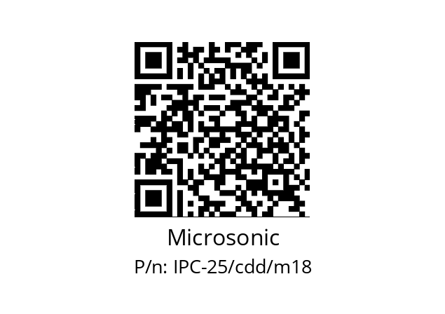   Microsonic IPC-25/cdd/m18