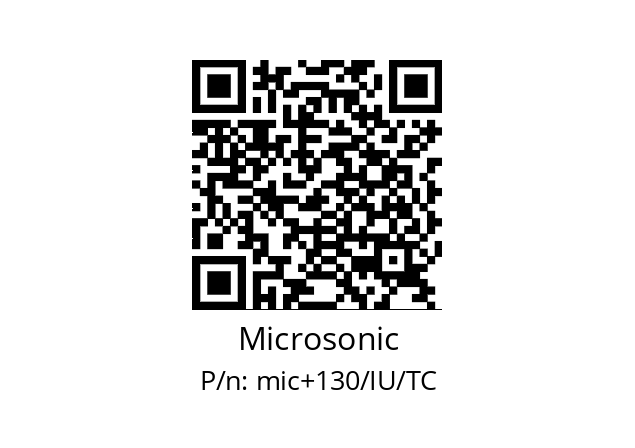   Microsonic mic+130/IU/TC