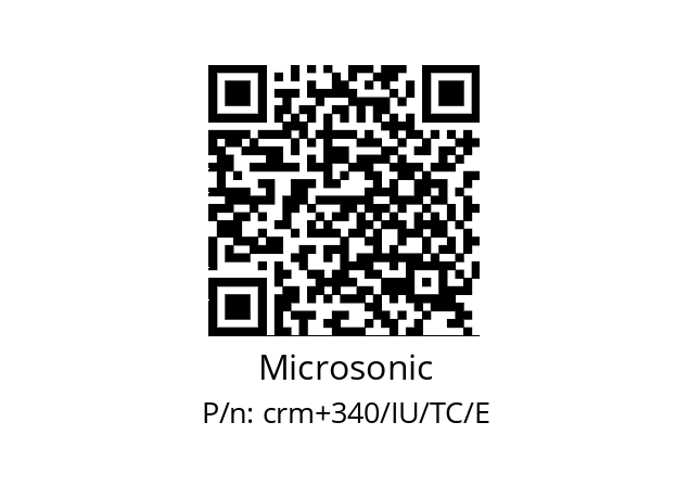   Microsonic crm+340/IU/TC/E