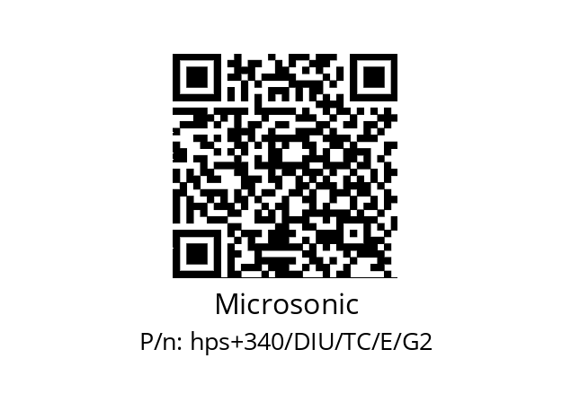   Microsonic hps+340/DIU/TC/E/G2