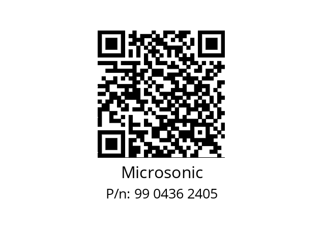   Microsonic 99 0436 2405