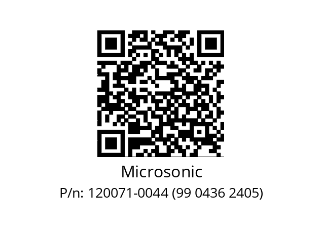   Microsonic 120071-0044 (99 0436 2405)