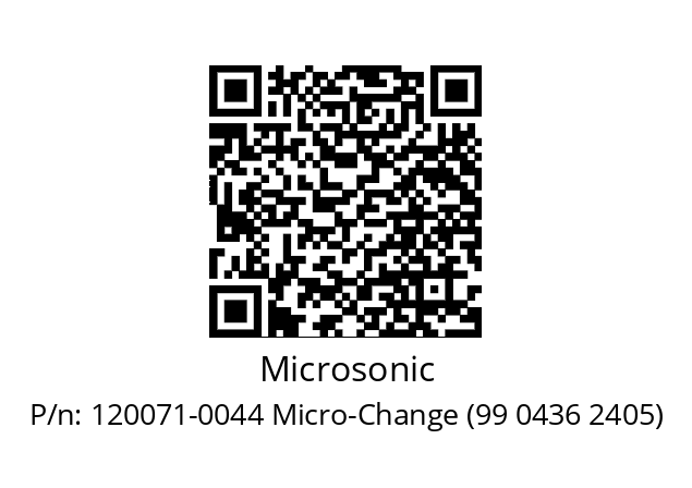   Microsonic 120071-0044 Micro-Change (99 0436 2405)